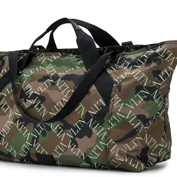 Valentino Garavani VLTN Camouflage-print Holdall Bag - Picture 1 of 12